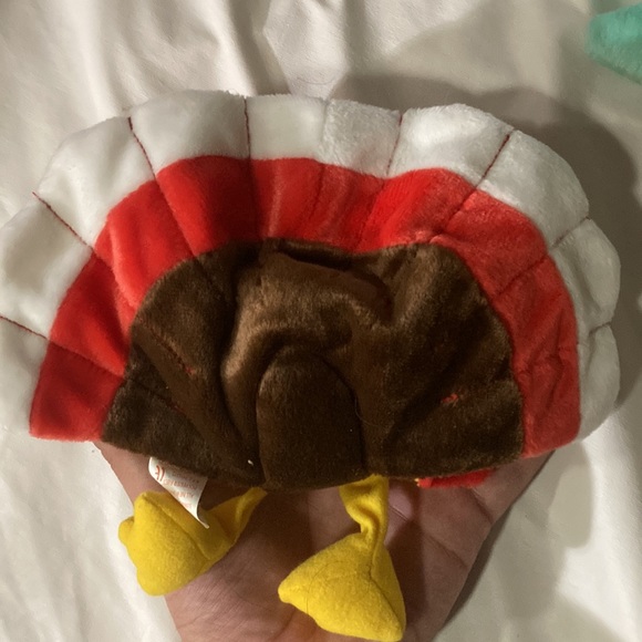 Lot of 3 Beanie Babies Gobbles Hippity Peace Bear No Tags - Picture 5 of 13